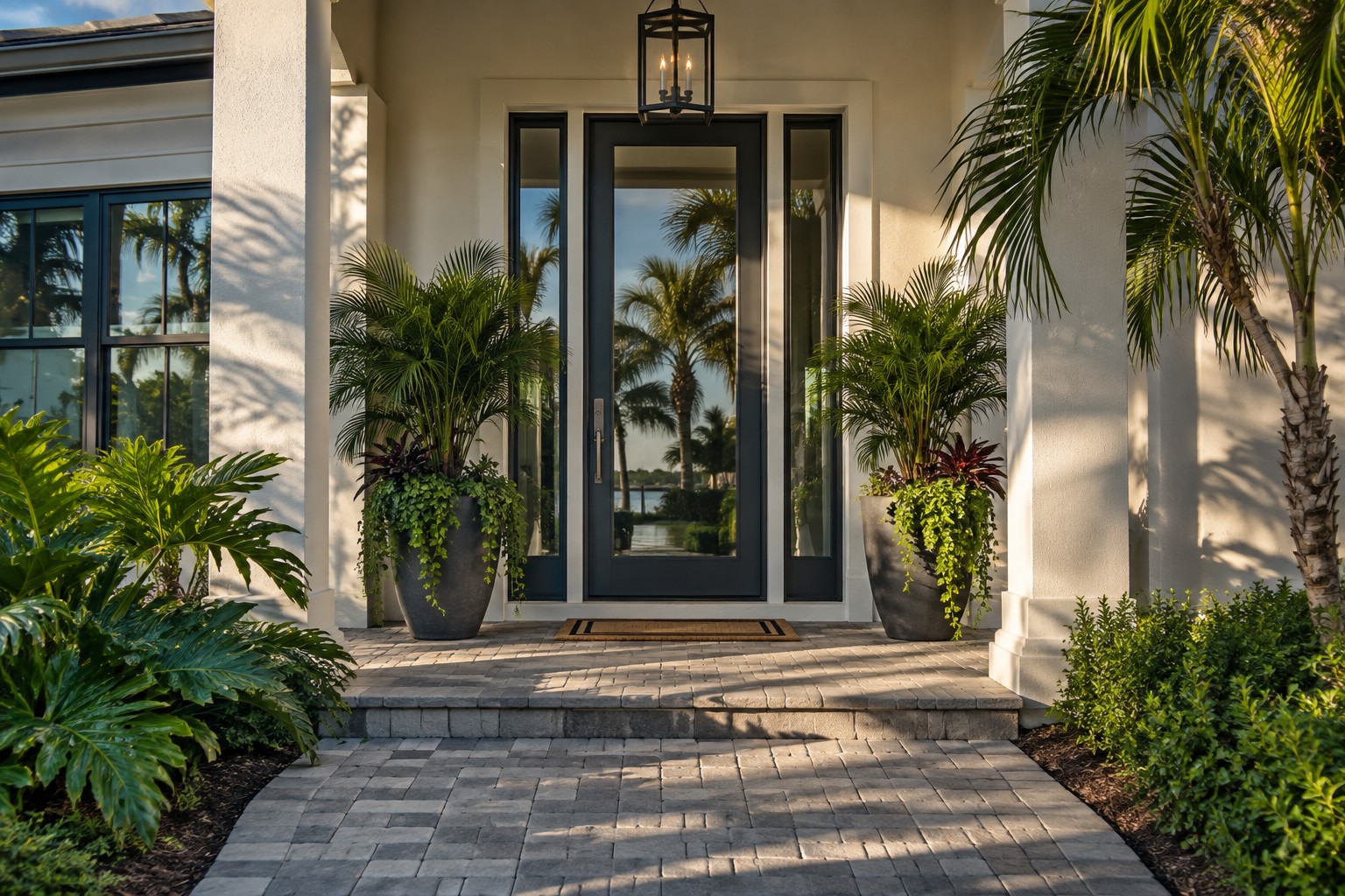 An elegant Naples Florida entryway